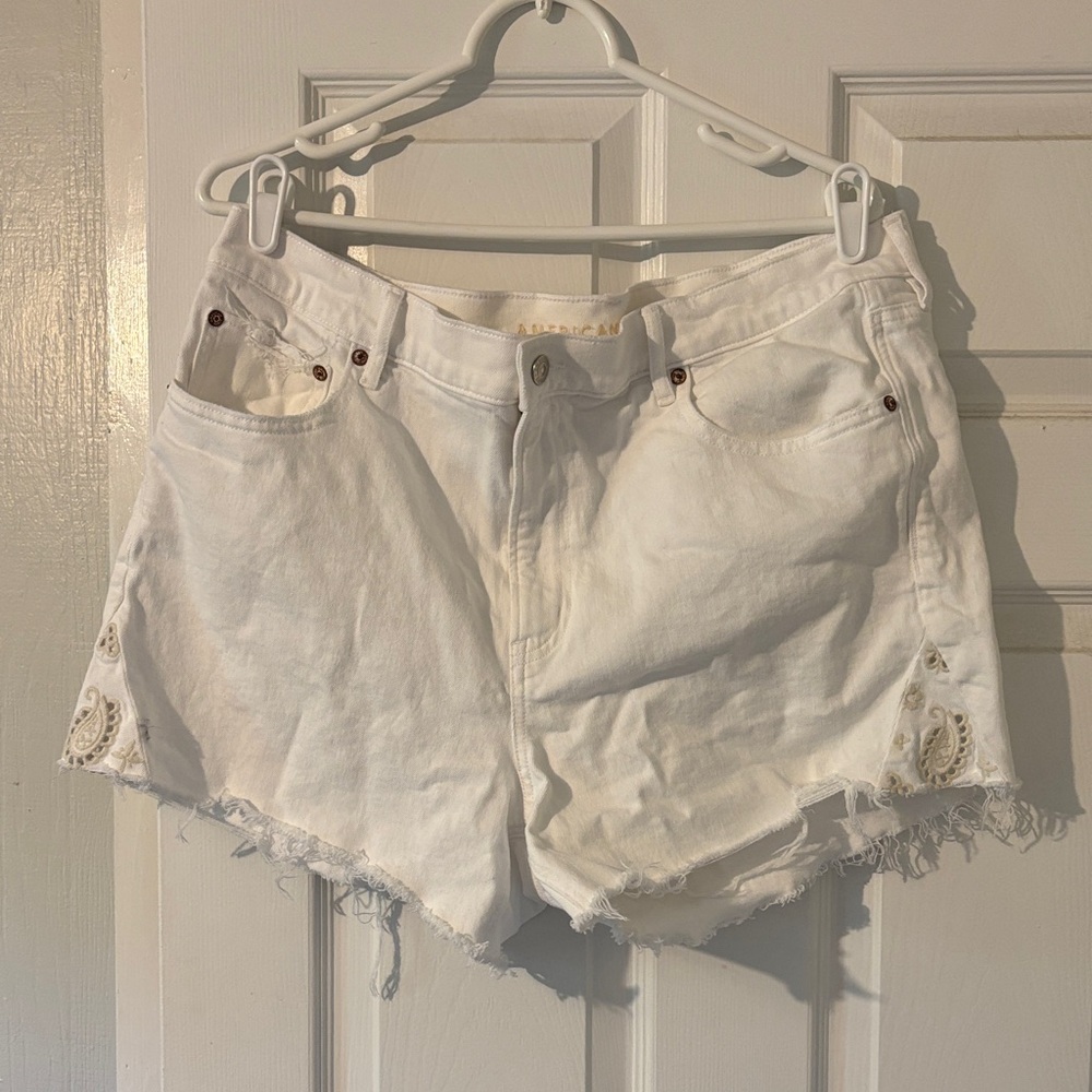 American Eagle Outfitters White Jean Shorts